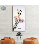 Nordic Decorative Rose flower pink maiden heart wall art Canvas posters Painting Prints wall pictures for Living Room Home Decor