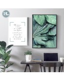 Nordic Green Plants Wall art  canvas posters painting building landscape Wall Pictures print for Living Room morden Home Decor