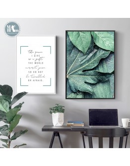 Nordic Green Plants Wall art  canvas posters painting building landscape Wall Pictures print for Living Room morden Home Decor