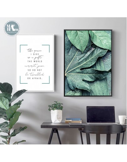 Nordic Green Plants Wall art  canvas posters painting building landscape Wall Pictures print for Living Room morden Home Decor