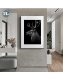 Canvas Painting Animal Wall Art Giraffe Deer Gazelle Posters and Prints Wall Pictures for Living Room Decoration Home Decor