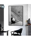 Nordic Black and white animal panda zebra corridor Picture Wall Poster Modern Style Canvas Print Painting Art Living Room Decor