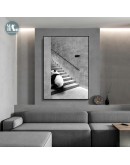 Nordic Black and white animal panda zebra corridor Picture Wall Poster Modern Style Canvas Print Painting Art Living Room Decor