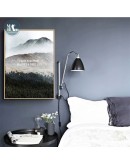 Nordic Decortive Canvas Painting Forest Mountain Prints Art Posters Prints Landscape Art Wall Picture Living Room Unframed