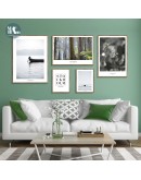 Native plant Forest lake sea wall art Canvas posters Painting Prints Nordic Landscape Pictures for Living Room Morden Home Decor