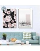 Flowers Flamingo butterfly wall art Canvas posters Painting Prints Nordic Landscape Pictures for Living Room Morden Home Decor