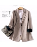 Spring Autumn Casual Blazers Women Begie Black Suits Jackets Coats Female Formal Office Blazer Clothes Women's Femme Veste