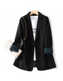 Spring Autumn Casual Blazers Women Begie Black Suits Jackets Coats Female Formal Office Blazer Clothes Women's Femme Veste