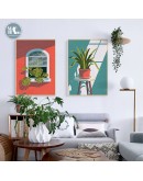 Nordic Decortive Canvas Painting sunshine plant abstract Prints Art Posters Prints Landscape Art Wall Picture Living Room