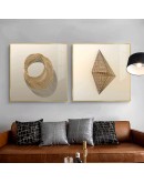 3D stereo abstract lines wall art Canvas Painting Prints Posters Creative golden art Pictures for Living Room Morden Decor