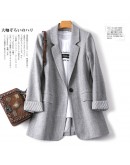  Spring Autumn Casual Blazers Women Long Sleeve Suits Jackets Coats Female Formal Office Blazer Coat Plus Size Femme Veste