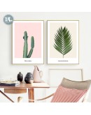 Nordic Decoration Green plant cactus wall art Canvas posters Painting Prints Picture for Living Room Morden art Home Decor