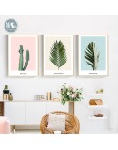 Nordic Decoration Green plant cactus wall art Canvas posters Painting Prints Picture for Living Room Morden art Home Decor