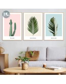 Nordic Decoration Green plant cactus wall art Canvas posters Painting Prints Picture for Living Room Morden art Home Decor