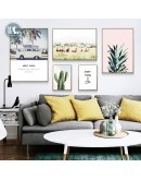 Nordic Green tropical plant wall art Canvas posters Painting Prints Landscape Picture for Living Room Morden art Home Decor