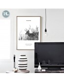 Nordic Black and White animals Horse Elk wall art Canvas posters Painting Prints wall Pictures for Living Room Morden Home Decor