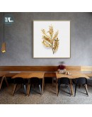 Maeham Golden leaf plant wall art Canvas HD Prints Posters Abstract Wall Pictures for living room Morden decor Nordic mural