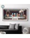 The Last Supper Abstract square mosaic water color block art Wall Art Canvas Painting Poster Wall Picture for Living Room Decor