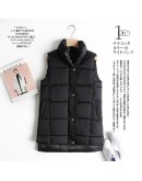  Body Warmer Women's Vest Jacket Loose Thick Warm Midi Waistcoat Vest Irregular Zipper Sleeveless Puffer Coat For Women